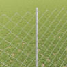 Ogrodzenie z słupkiem Srebrny 1,5 x 10 m Stal