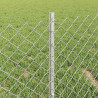 Ogrodzenie z słupkiem Srebrny 0,4 x 25 m Stal