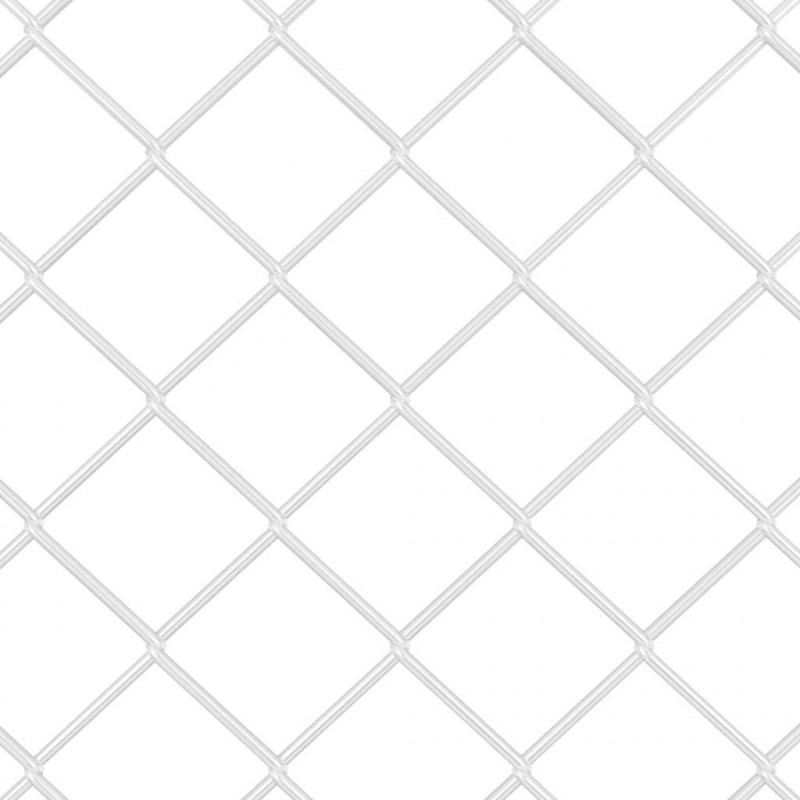 Ogrodzenie z słupkiem Srebrny 0,4 x 25 m Stal