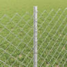 Ogrodzenie z słupkiem Srebrny 0,6 x 25 m Stal