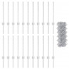 Ogrodzenie z słupkiem Srebrny 0,6 x 25 m Stal