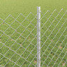Ogrodzenie z słupkiem Srebrny 0,8 x 25 m Stal