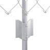 Ogrodzenie z słupkiem Srebrny 0,4 x 25 m Stal