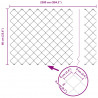 Ogrodzenie z słupkiem Srebrny 0,6 x 25 m Stal