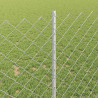 Ogrodzenie z słupkiem Srebrny 1 x 25 m Stal