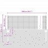 Ogrodzenie z słupkiem Srebrny 0,4 x 10 m Stal