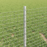 Ogrodzenie z słupkiem Srebrny 0,4 x 10 m Stal