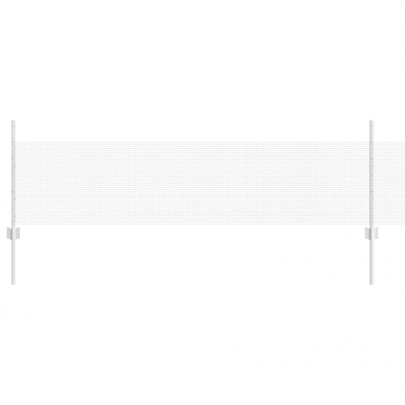 Ogrodzenie z słupkiem Srebrny 0,5 x 10 m Stal