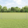 Ogrodzenie z słupkiem Srebrny 0,5 x 10 m Stal