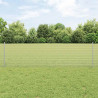Ogrodzenie z słupkiem Srebrny 0,6 x 10 m Stal
