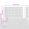 Ogrodzenie z słupkiem Srebrny 0,6 x 10 m Stal