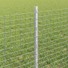 Ogrodzenie z słupkiem Srebrny 0,6 x 10 m Stal