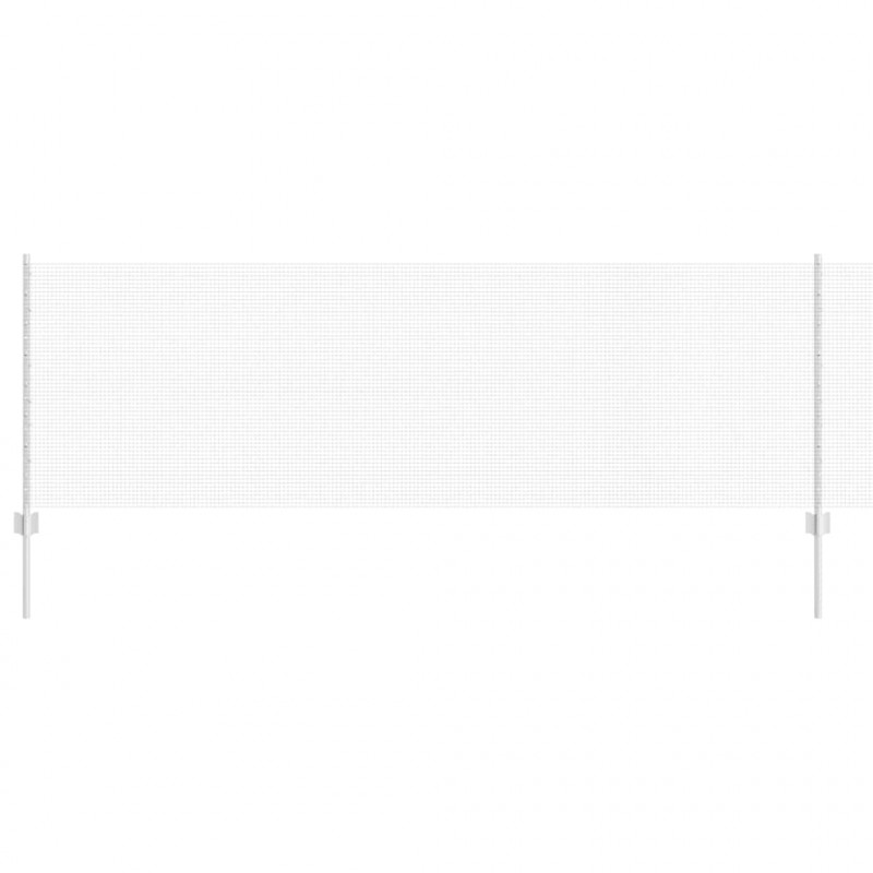 Ogrodzenie z słupkiem Srebrny 0,8 x 10 m Stal