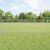 Ogrodzenie z słupkiem Srebrny 0,8 x 10 m Stal