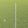Ogrodzenie z słupkiem Srebrny 1 x 10 m Stal