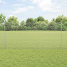 Ogrodzenie z słupkiem Srebrny 1,2 x 10 m Stal