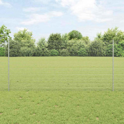Ogrodzenie z słupkiem Srebrny 1,2 x 10 m Stal