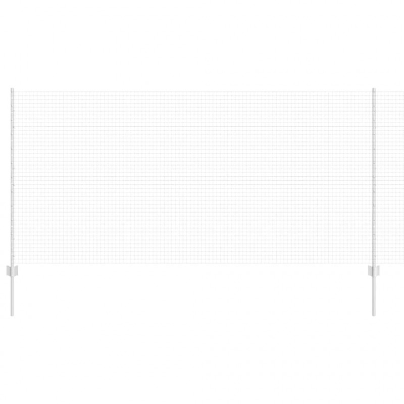 Ogrodzenie z słupkiem Srebrny 1,2 x 10 m Stal