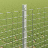 Ogrodzenie z słupkiem Srebrny 1,2 x 10 m Stal