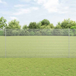 Ogrodzenie z słupkiem Srebrny 1,4 x 10 m Stal