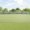 Ogrodzenie z słupkiem Srebrny 1,4 x 10 m Stal