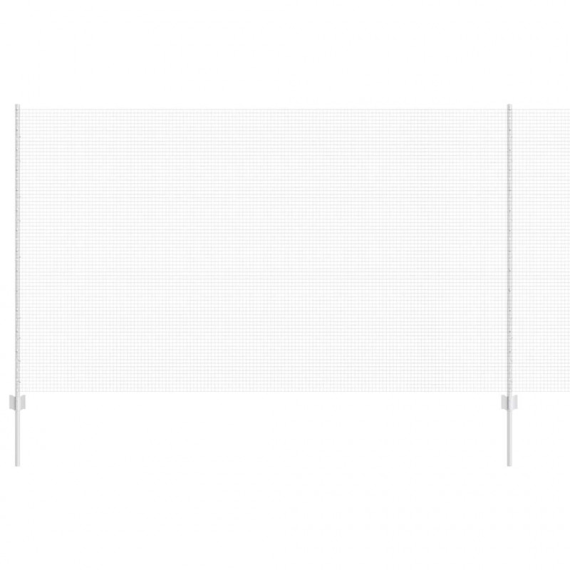 Ogrodzenie z słupkiem Srebrny 1,4 x 10 m Stal