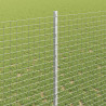 Ogrodzenie z słupkiem Srebrny 1,4 x 10 m Stal