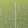 Ogrodzenie z słupkiem Srebrny 1,5 x 10 m Stal