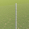 Ogrodzenie z słupkiem Srebrny 1,5 x 10 m Stal