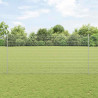 Ogrodzenie z słupkiem Srebrny 1,6 x 10 m Stal