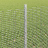 Ogrodzenie z słupkiem Srebrny 0,6 x 25 m Stal