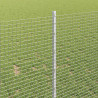 Ogrodzenie z słupkiem Srebrny 1 x 25 m Stal