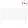 Ogrodzenie z słupkiem Srebrny 1,2 x 25 m Stal