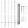 Ogrodzenie z słupkiem Srebrny 1,2 x 25 m Stal