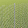 Ogrodzenie z słupkiem Srebrny 1,4 x 25 m Stal