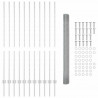 Ogrodzenie z słupkiem Srebrny 1,4 x 25 m Stal