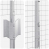 Ogrodzenie z słupkiem Srebrny 1,4 x 25 m Stal