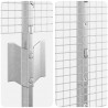 Ogrodzenie z słupkiem Srebrny 1,6 x 25 m Stal