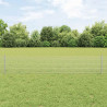 Ogrodzenie z słupkiem Srebrny 0,4 x 50 m Stal