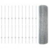 Ogrodzenie z słupkiem Srebrny 0,5 x 50 m Stal