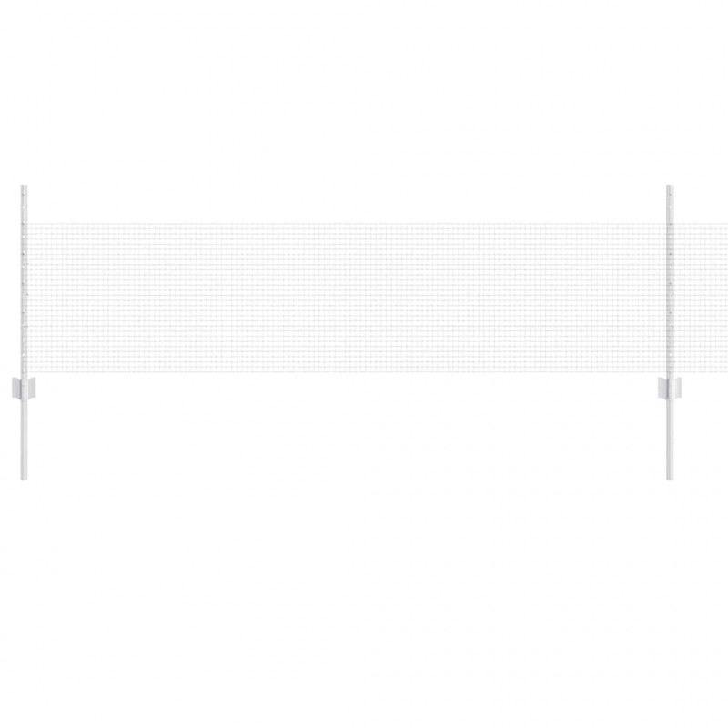 Ogrodzenie z słupkiem Srebrny 0,5 x 50 m Stal