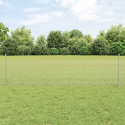 Ogrodzenie z słupkiem Srebrny 0,5 x 50 m Stal