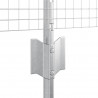 Ogrodzenie z słupkiem Srebrny 0,5 x 50 m Stal