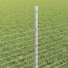 Ogrodzenie z słupkiem Srebrny 0,5 x 50 m Stal