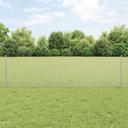 Ogrodzenie z słupkiem Srebrny 0,6 x 50 m Stal