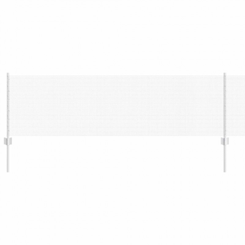 Ogrodzenie z słupkiem Srebrny 0,6 x 50 m Stal