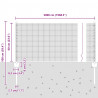 Ogrodzenie z słupkiem Srebrny 0,6 x 50 m Stal