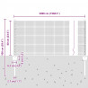 Ogrodzenie z słupkiem Srebrny 0,6 x 50 m Stal