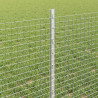 Ogrodzenie z słupkiem Srebrny 0,6 x 50 m Stal