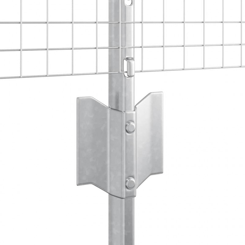 Ogrodzenie z słupkiem Srebrny 0,6 x 50 m Stal